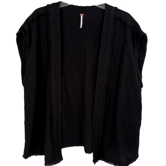 Free People Belted Vest with Cap Sleeves sz S - Picture 3 of 3